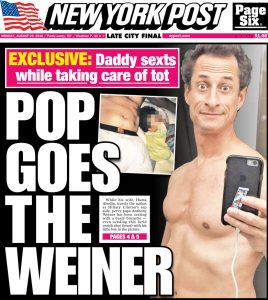 Une du New York Post du 29 août 2011 (droits réservés)