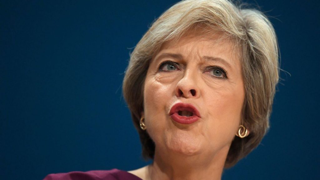 La Première ministre britannique Theresa May