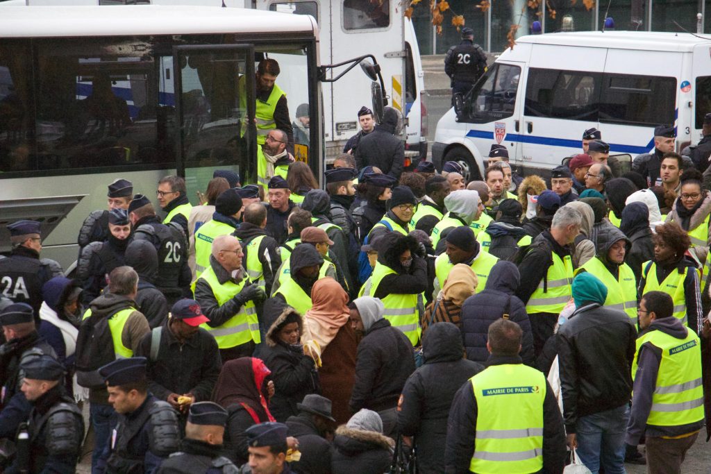 Evacuation du campement de Stalingrad le 3 novembre. ©VictoireChevreul