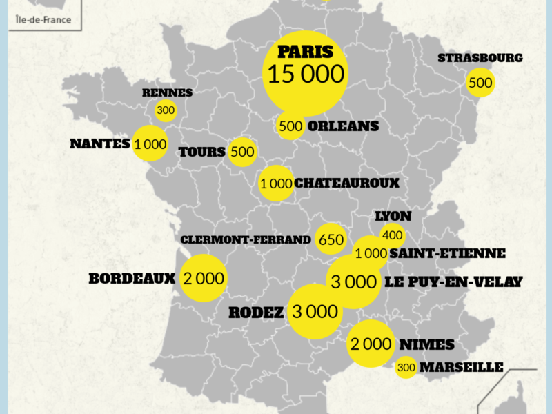 Où Se Sont Mobilisés Les Gilets Jaunes Samedi 1er Décembre