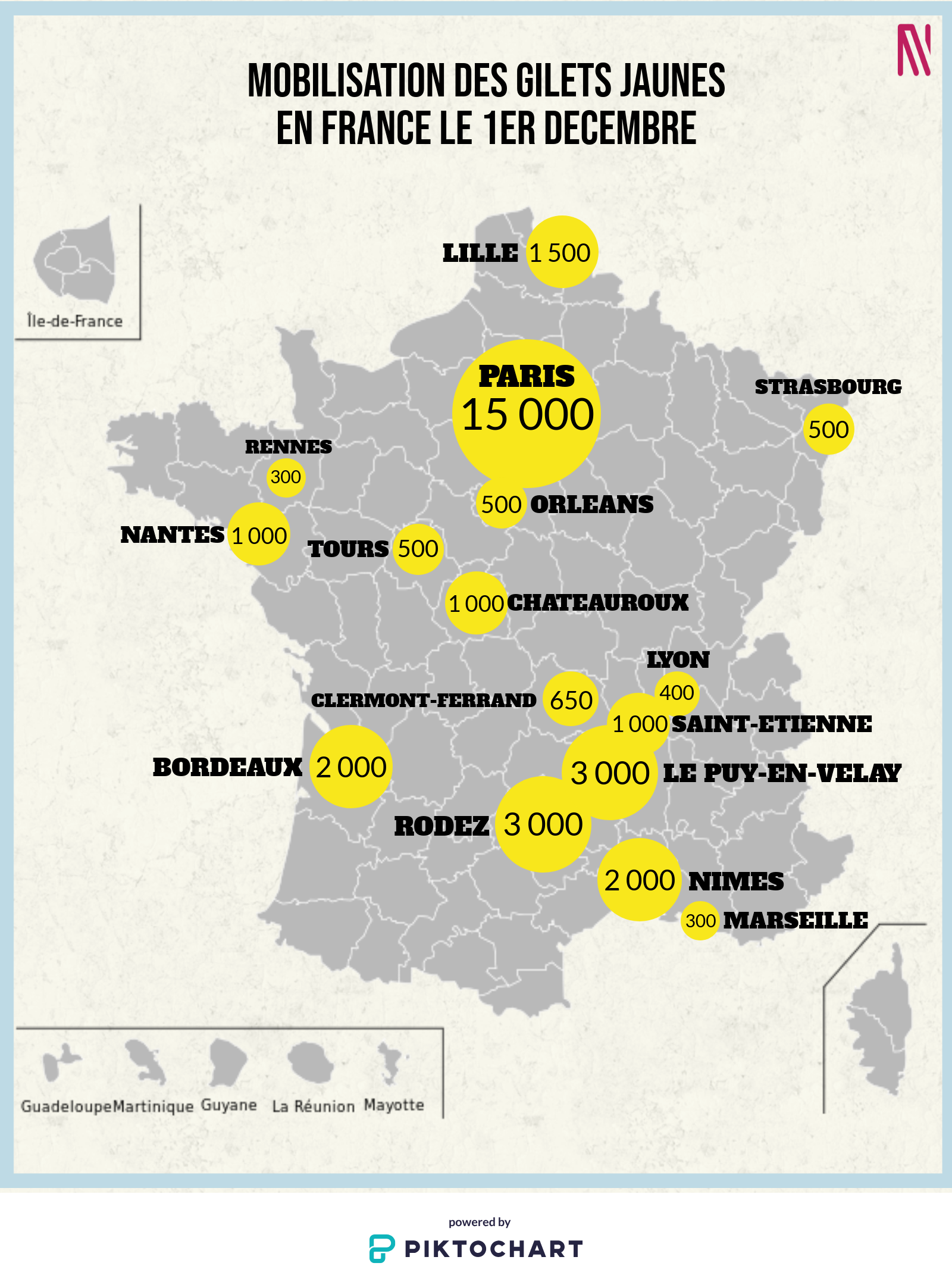 Où Se Sont Mobilisés Les Gilets Jaunes Samedi 1er Décembre