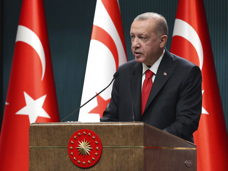 Erdogan, le 26 octobre 2020, AP, Pool