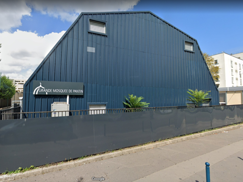 Mosquée de Pantin, capture d'écran Google