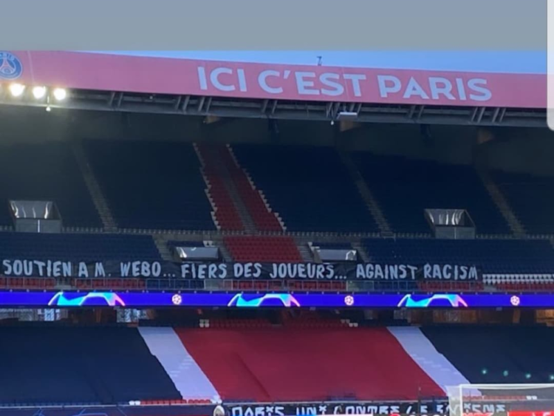 Le joueur du PSG a publié cette story en soutien au membre du staff du Istanbul BB victime d'une insulte raciste de la part d'un arbitre.